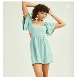 Women's Alter'd State Holland Flutter Sleeve Dress Size Large